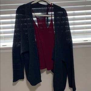 Brandy Melville dark grey cardigan sweater